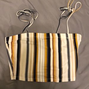 stripped crop top